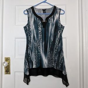 New Directions Leopard Blouse